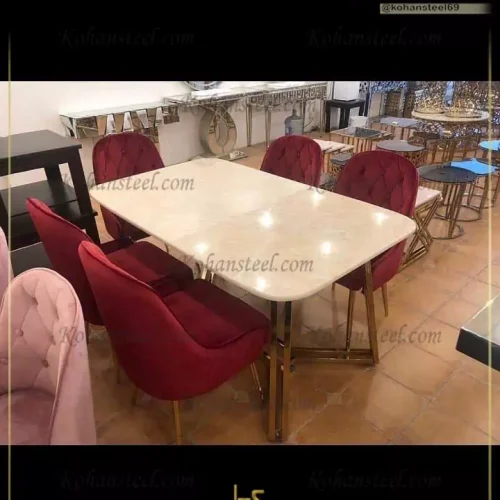 میز ناهارخوری استیل
