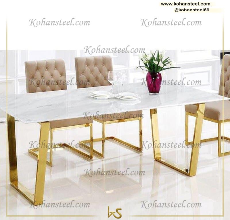 63-87g1 میز ناهارخوری استیل