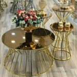 جلو مبلی و عسلی استیل