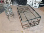 جلو مبلی و عسلی استیل