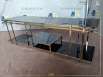 میز تی وی استیل طلایی